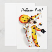 Ellen H. Clapsaddle: Little Halloween Harlequin Kaart (Voorkant / Achterkant)