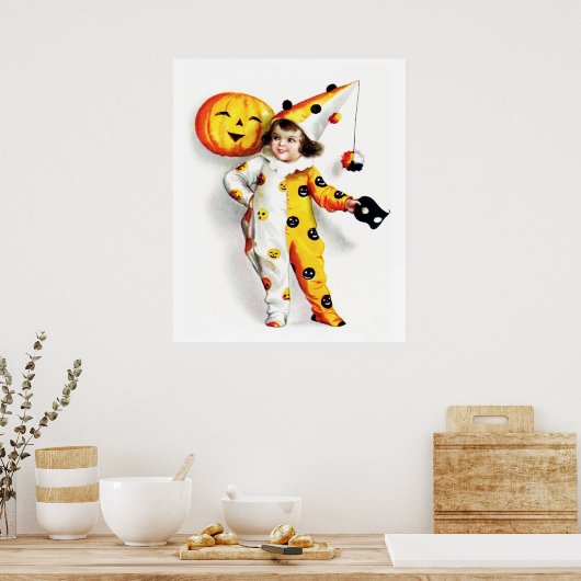 Ellen H. Clapsaddle: Little Halloween Harlequin Poster (Keuken)