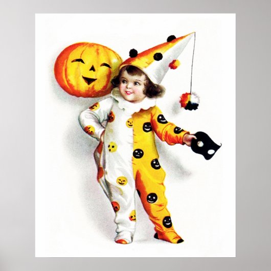 Ellen H. Clapsaddle: Little Halloween Harlequin Poster (Voorkant)
