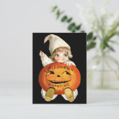Ellen H. Clapsaddle: Little Pumpkin Boy Briefkaart (Staand voorkant)