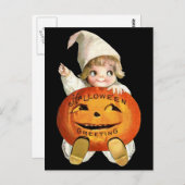 Ellen H. Clapsaddle: Little Pumpkin Boy Briefkaart (Voorkant / Achterkant)
