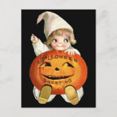 Ellen H. Clapsaddle: Little Pumpkin Boy Briefkaart (Voorkant)