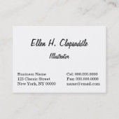 Ellen H. Clapsaddle: Little Pumpkin Witch Visitekaartje (Achterkant)