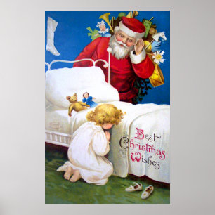 Ellen H. Clapsaddle: Luisterkerstman Poster
