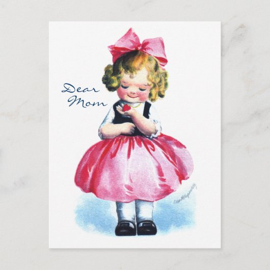 Ellen H. Clapsaddle: Meisje met hart Briefkaart (Voorkant)