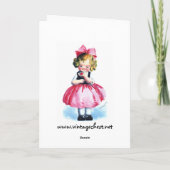 Ellen H. Clapsaddle: Meisje met Hart Kaart (Achterkant)