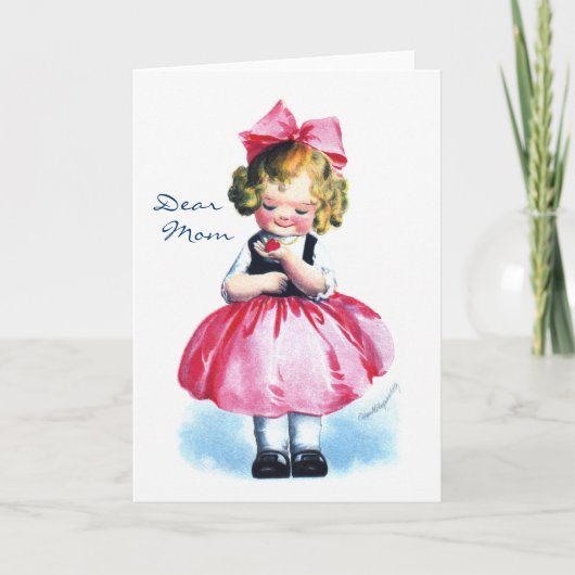 Ellen H. Clapsaddle: Meisje met Hart Kaart (Voorkant)