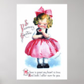 Ellen H. Clapsaddle: Meisje met hart Poster (Voorkant)