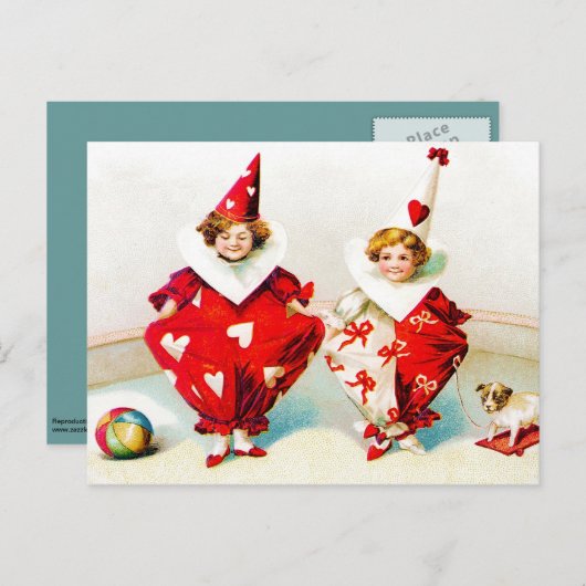 Ellen H. Clapsaddle Pierrot Children Briefkaart (Voorkant / Achterkant)