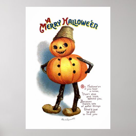 Ellen H. Clapsaddle: Pumpkin Boy Poster (Voorkant)