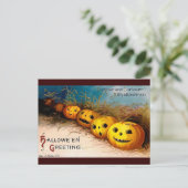 Ellen H. Clapsaddle: Pumpkin Row Briefkaart (Staand voorkant)