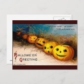 Ellen H. Clapsaddle: Pumpkin Row Briefkaart (Voorkant / Achterkant)