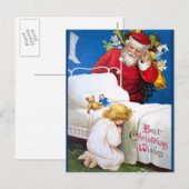 Ellen H. Clapsaddle: Santa belen Feestdagenkaart (Voorkant / Achterkant)