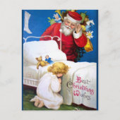 Ellen H. Clapsaddle: Santa belen Feestdagenkaart (Voorkant)