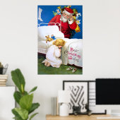 Ellen H. Clapsaddle: Santa belen Poster (Thuiskantoor)