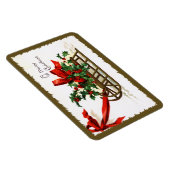 Ellen H. Clapsaddle: Sledge met Holly Magneet (Rechterzijde)