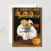 Ellen H. Clapsaddle: Thrilling Halloween Briefkaart (Voorkant / Achterkant)