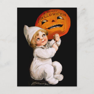 Ellen H. Clapsaddle: Toddler met Pumpkin Briefkaart