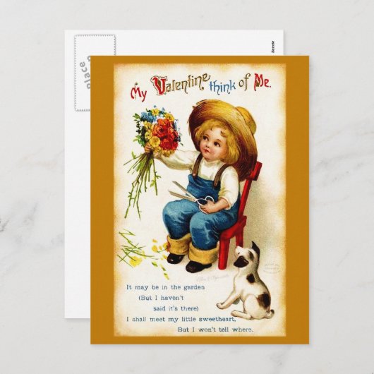 Ellen H. Clapsaddle: Valentijn Boy Feestdagenkaart (Voorkant / Achterkant)