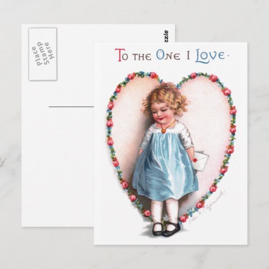 Ellen H. Clapsaddle: Voor degene van wie ik hou Briefkaart (Voorkant / Achterkant)