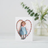 Ellen H. Clapsaddle: Voor degene van wie ik hou Visitekaartje (Staand voorkant)