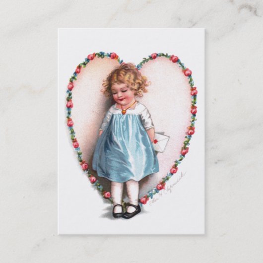 Ellen H. Clapsaddle: Voor degene van wie ik hou Visitekaartje (Voorkant)