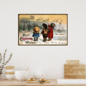 Ellen H. Clapsaddle: Zal hij komen Poster (Keuken)
