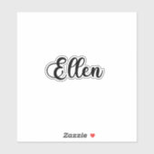 Ellen Name - Handgeschreven kalligrafie Sticker (Vel)