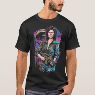 Ellen Ripley vs Alien Queen Power Loader Gevecht S T-shirt
