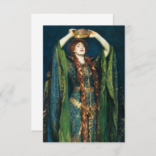 Ellen Terry als Lady Macbeth door John Singer Sarg Bedankkaart (Voorkant / Achterkant)