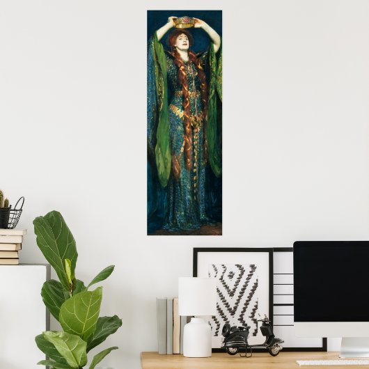 Ellen Terry als Lady Macbeth door John Singer Sarg Poster (Thuiskantoor)