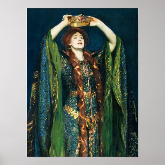 Ellen Terry als Lady Macbeth door John Singer Sarg Poster (Voorkant)