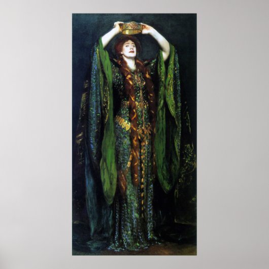 Ellen Terry als Lady Macbeth Print (Voorkant)