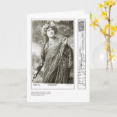 Ellen Terry Wenskaart Kaart (Gele Bloem)