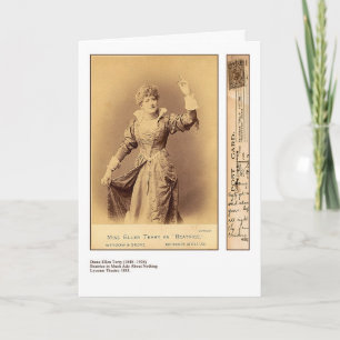 Ellen Terry Wenskaart Kaart