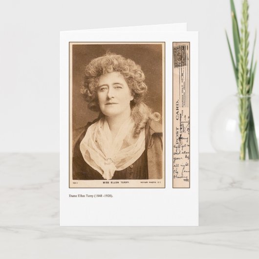 Ellen Terry Wenskaart Kaart (Voorkant)