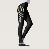 Ellen white gold Handwriting Hose Leggings (Rechts)