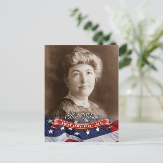 Ellen Wilson, First Lady of the U.S. Briefkaart (Staand voorkant)