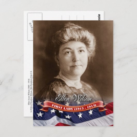 Ellen Wilson, First Lady of the U.S. Briefkaart (Voorkant / Achterkant)