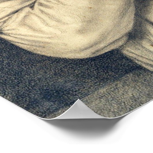 Ellenrieder - blote vrouw met harp poster (Hoek)