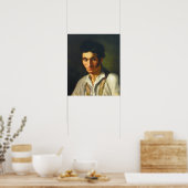 Ellenrieder - portret van een jong Man Poster (Keuken)