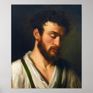 Ellenrieder - portret van een kwaadaardig jong Man Poster