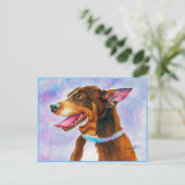 Ellen's Blue Rat Terrier Briefkaart (Staand voorkant)