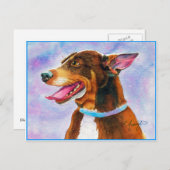 Ellen's Blue Rat Terrier Briefkaart (Voorkant / Achterkant)