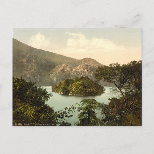 Ellen's Isle, Loch Katrine, Trossachs, Schotland Briefkaart (Voorkant)