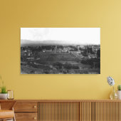 Ellensburg, WA Birds Eye Uitzicht van de stadfoto Canvas Afdruk (Insitu (Woonkamer))