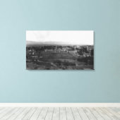 Ellensburg, WA Birds Eye Uitzicht van de stadfoto Canvas Afdruk (Insitu (Houten vloer))