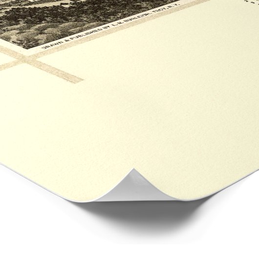 Ellenville, NY Panoramic Map - 1887 Poster (Hoek)