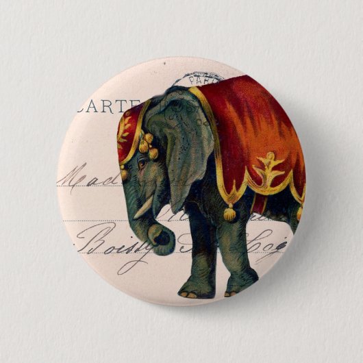 ellephant Briefkaart Digital Art Ronde Button 5,7 Cm (Voorkant)