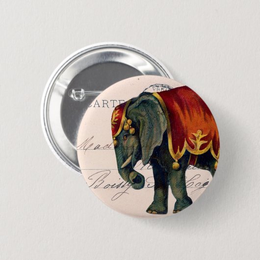  ellephant Briefkaart Digital Art Ronde Button 5,7 Cm (Voorkant /achterkant)